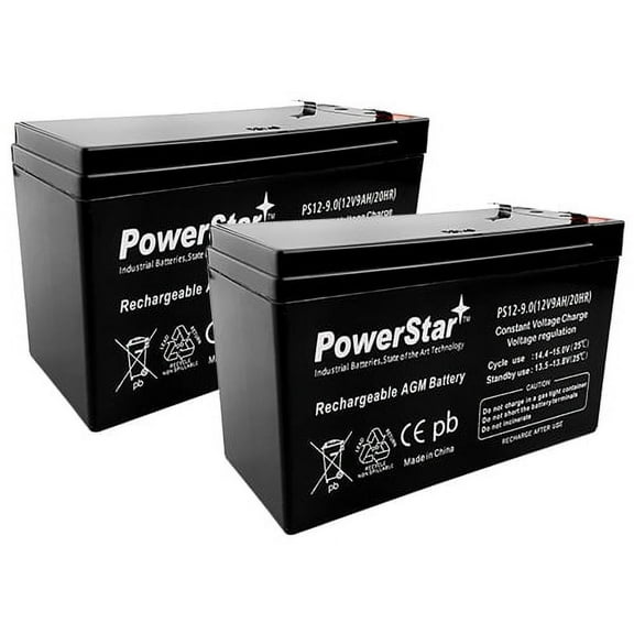 PowerStar 12V 9AH Replacement Sealed Lead Acid Battery for Razor Scooter