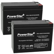 2 Pack of PowerStar 12V 10AH Batteries for eZip 500 -