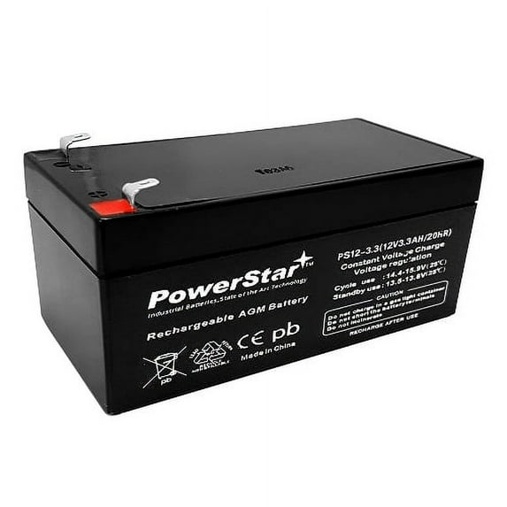 PowerStar 3.5AH High Rate Battery for WP3-12 Backup 12 Volt 3.2AH