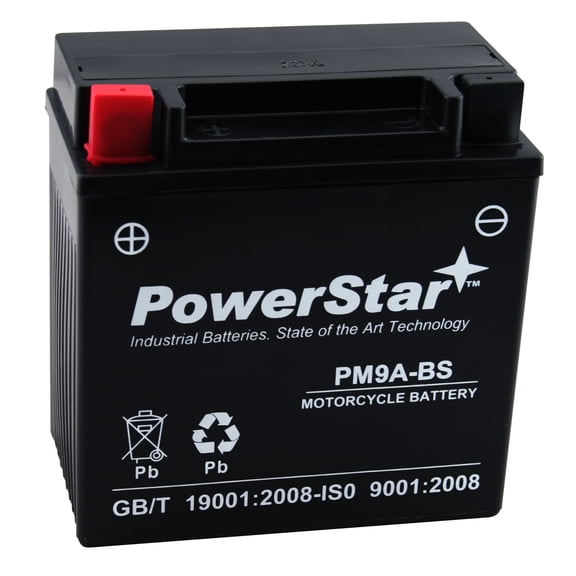 PowerStar 9-B Battery for Benelli Motorcycle 125cc Jarno (Electric-Start)