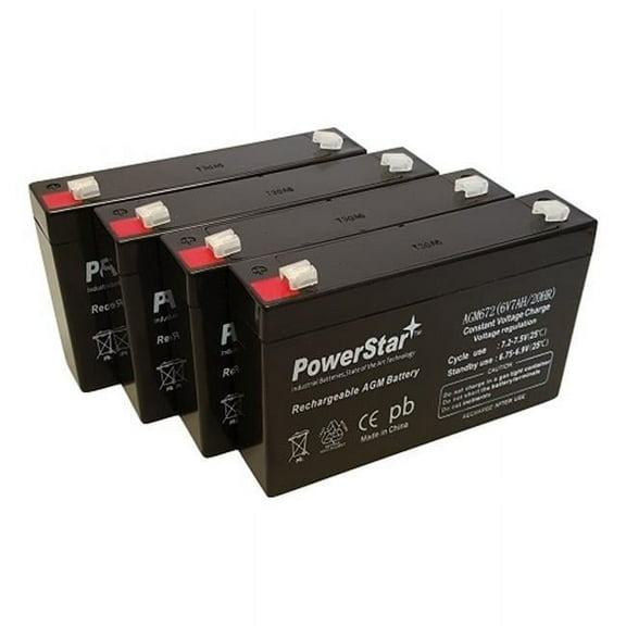 PowerStar AGM672-4PACK-001 APC RBC34 Replacement Battery Cartridge No. 34 - Pack of 4