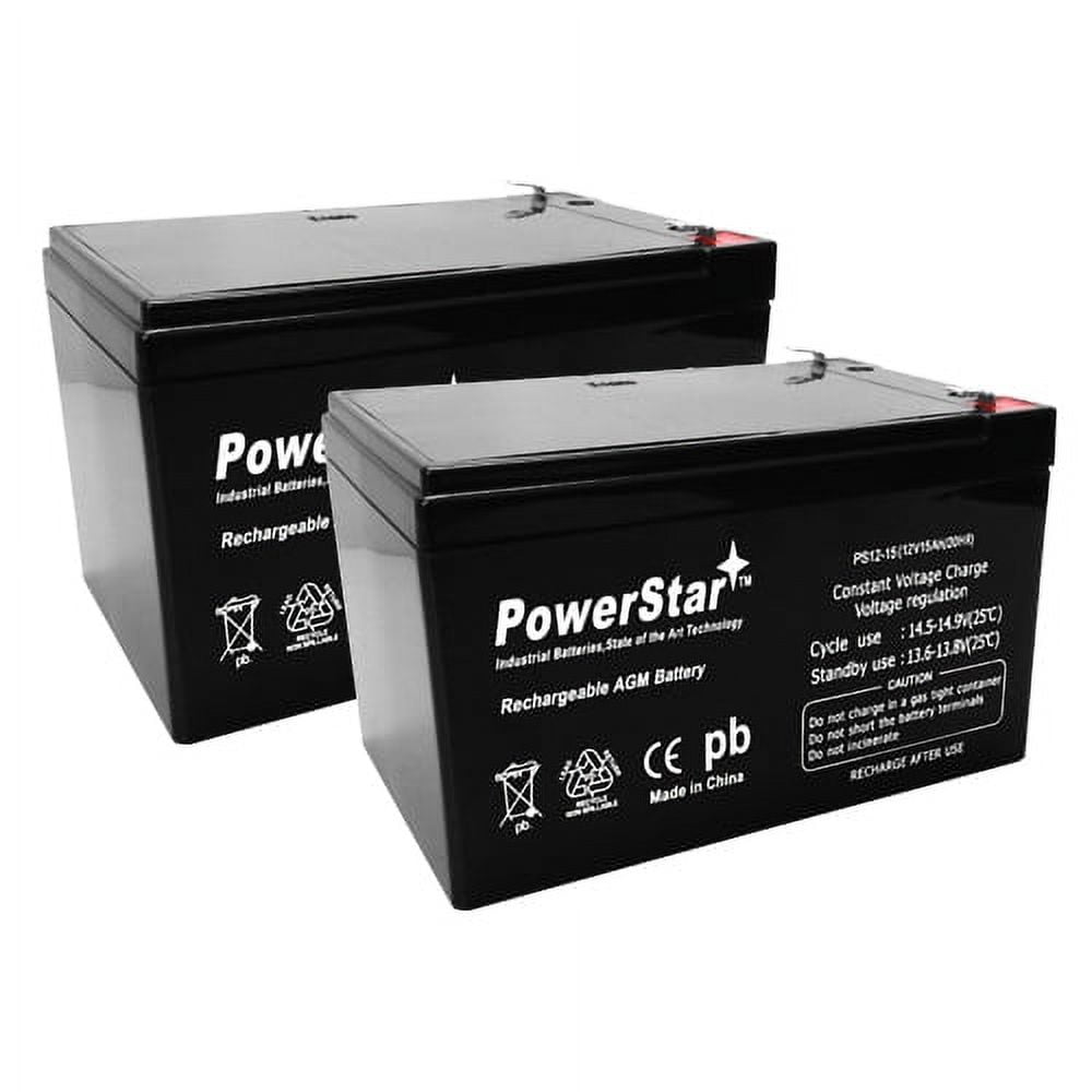 PowerStar Batteries for Pride Mobility Go Go Scooter / 12v 15ah