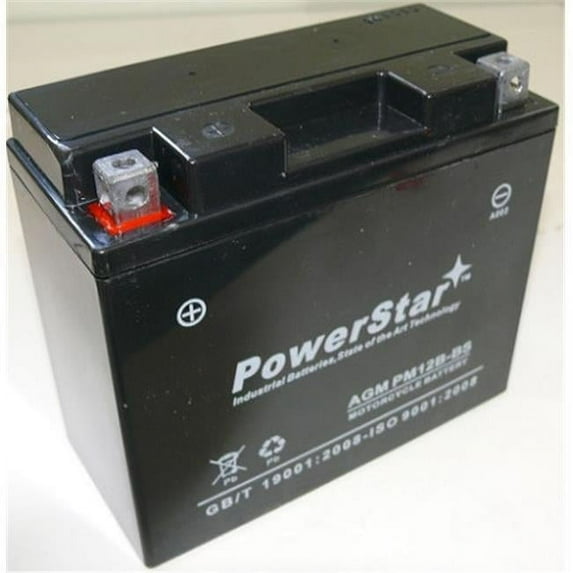PowerStar GEL UT12B - 4 YT12B - BS 12 V Battery for Yamaha YZF R6 R1 1999, 2000, 2001, 2002