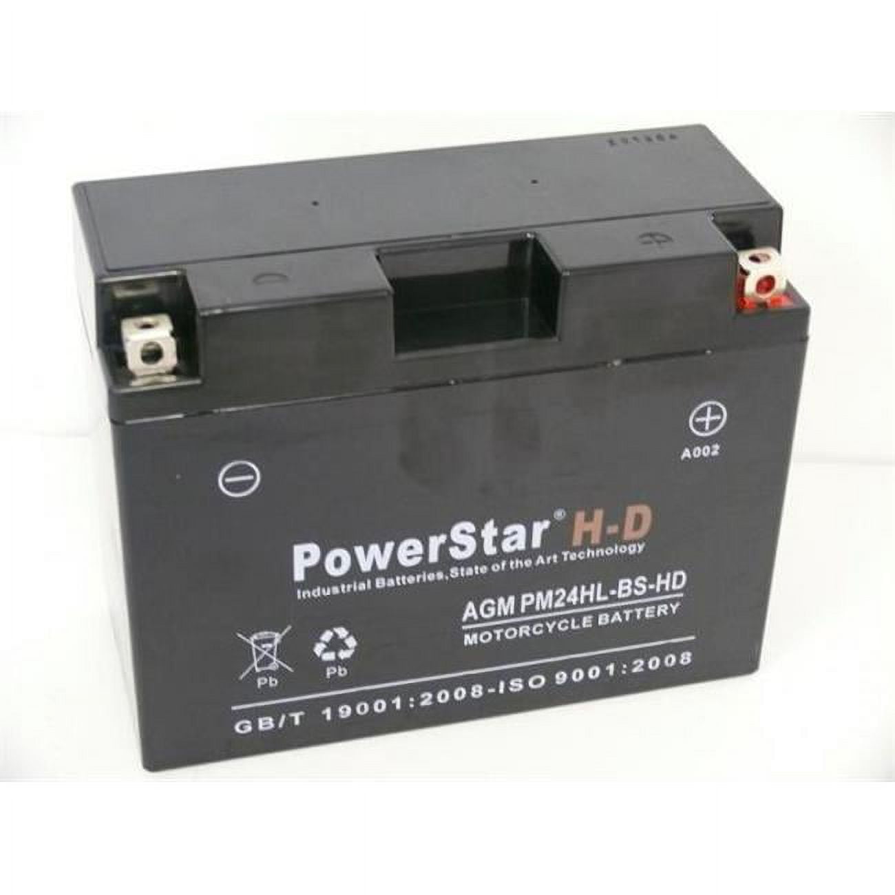 Image showcasing PowerStar Harley-Davidson Motorcycle Battery For Harley-Davidson Fl Flh ...