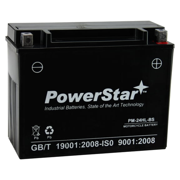 PowerStar PIX50LBS YTX24HL-BS AGM Power Sports Battery PM-24HL-BS