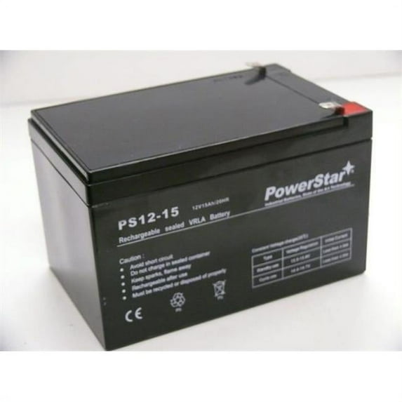 PowerStar PS12-15-47 12V 15Ah Sealed Lead Acid Battery For Rbc4 Rbc6 Ub12120 D5775 Bp1000 Scooter