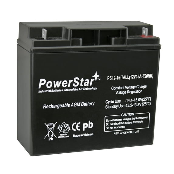 PowerStar Deep Cycle Battery 12V Automotive Batteries, Top Post