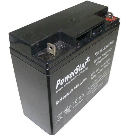 PowerStar PS12-18-112 12V 18Ah CB19-12 AGM SLA Rechargeable Deep Cycle Battery
