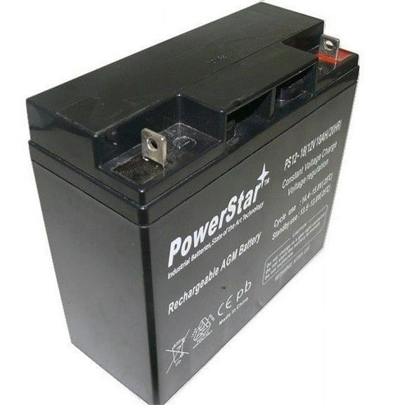PowerStar PS12-18-106 12V 17 to 18Ah Automotive Battery, Group Size 17 to 18Ah, 17 to 18Ah CCA