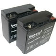 thumbnail image 1 of PowerStar PS12-18-2Pack17 12V 18Ah Rechargeable Battery with Nuts & Bolts - Pack of 2, 1 of 2