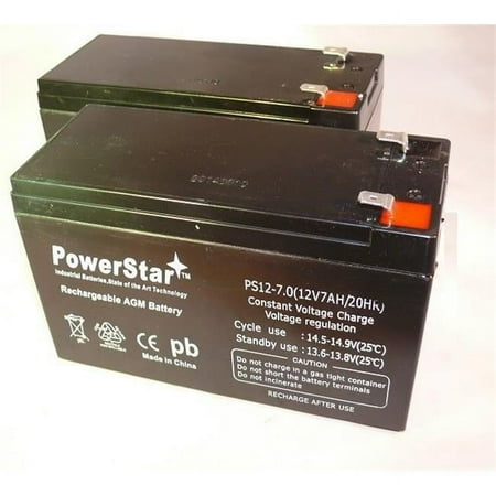 PowerStar PS12-7-QTY2-22 RBC5 UPS Complete Replacement Battery Kit for APC Smart-Ups SU450 - Pack of 2