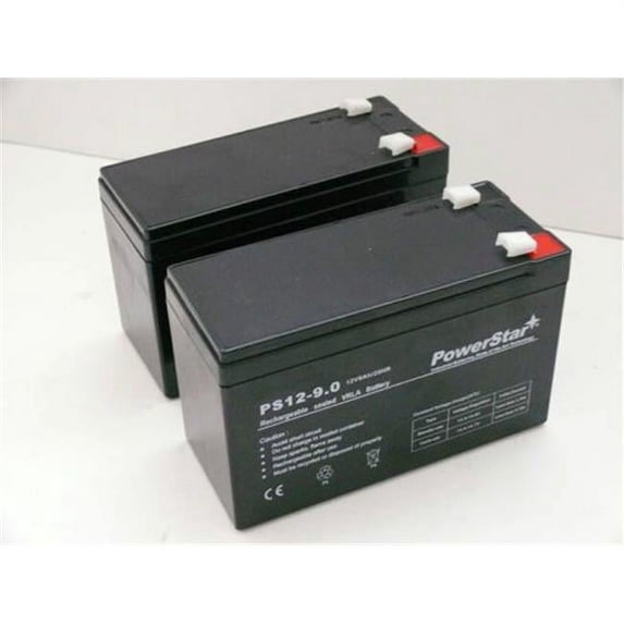 PowerStar PS12-9-QTY2-02 RBC5, 12V 9Ah UPS Complete Replacement SLA Battery Kit for APC SU450 SU700 700 - 2 Per Pack