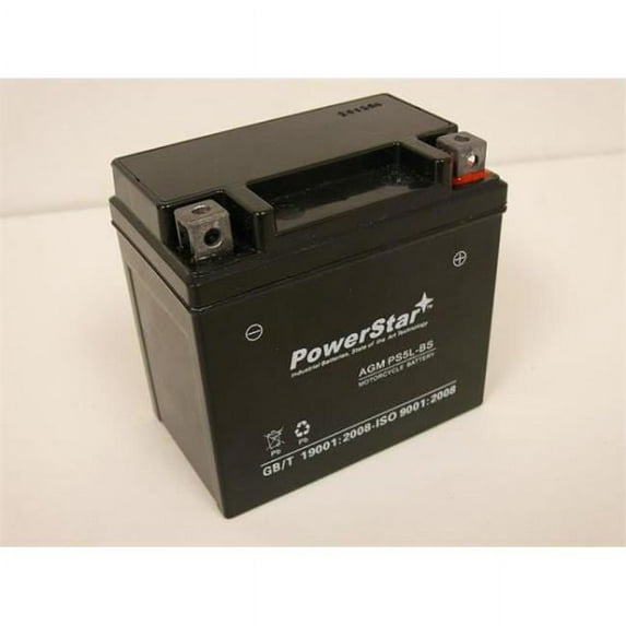 PowerStar PS5L-BS-042 Kymco Motorcycle 50 cc Racer Replacement Motorcycle Battery