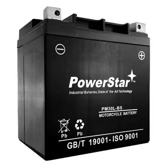 PowerStar Replacement for 2007 Sportsman 500 EFI YTX30L-BS Power Sports ATV Battery