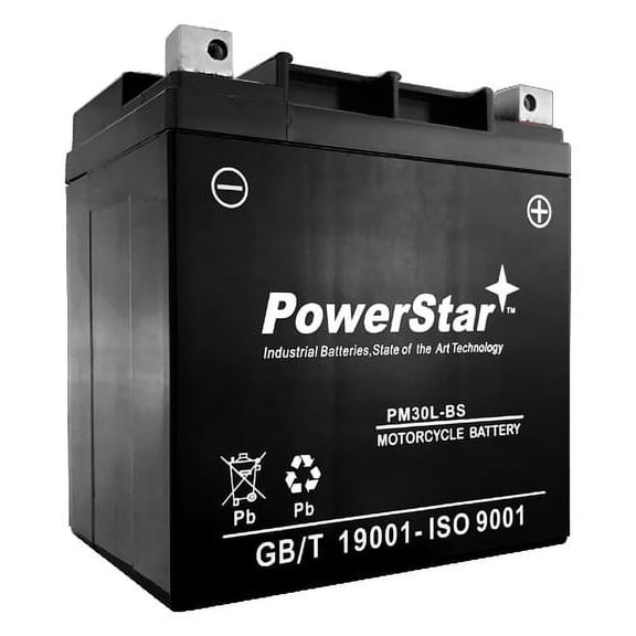 PowerStar SLA Motorcycle PowerSport Battery Replaces Continental MBTX30U