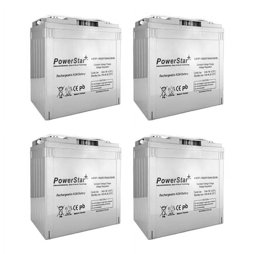 PowerStar Sealed Battery for Group GC8 Industrial Batteries 4 Pack