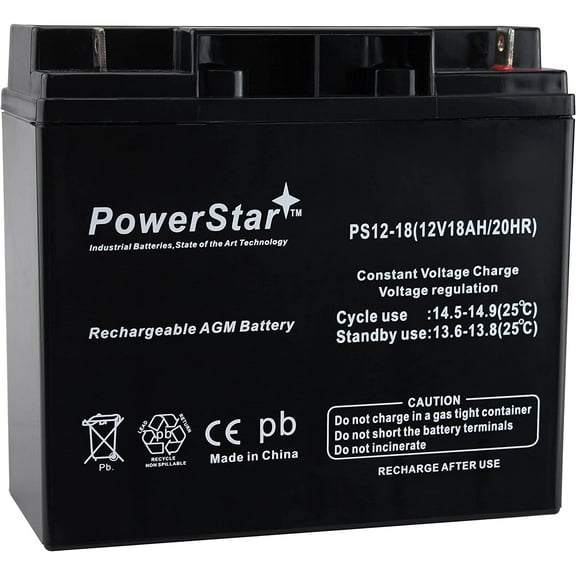 PowerStar Solar Booster Pac ES1230 Jump Starter 12V 18Ah Jump Starter Battery