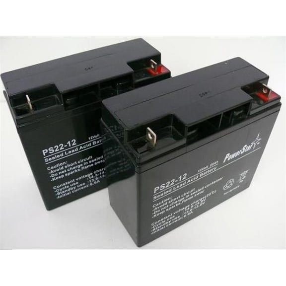 PowerStar PS12-22-QTY2-14 UPS Replacement Battery for APC SU700XLNET - APC RBC7 Cartridge No. 7 - Leakproof 12V 22Ah - 2 Per Pack