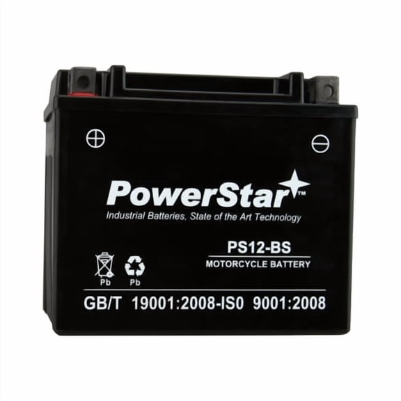 PowerStar YTX12-BS Motorcycle Battery Compatible with Aprilia Pegaso 650 Trail 2006 to 2007