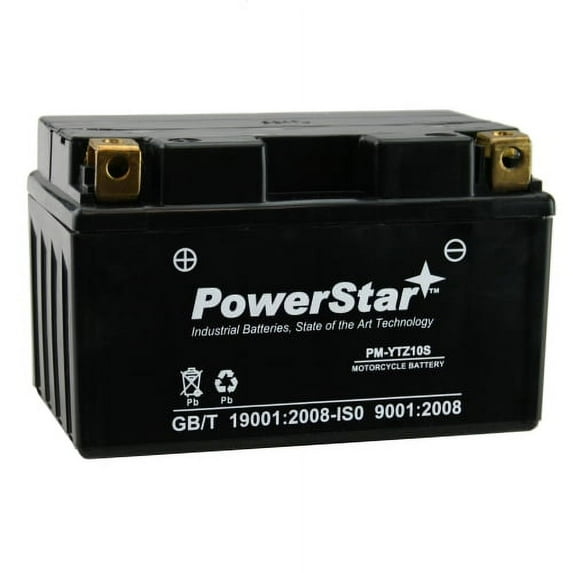 PowerStar YTZ10S Motorcycle Battery Compatible with BMW S1000RR 2012 to 2013