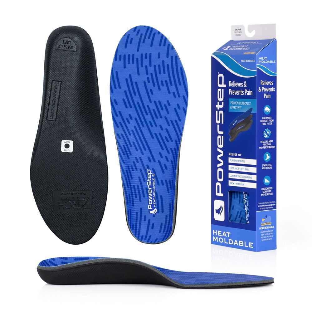 PowerStep Heat Moldable Full Length Custom Moldable Orthotic Shoe ...