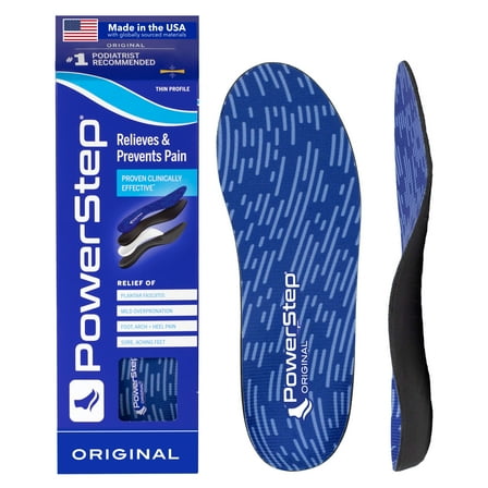 PowerStep Original Insoles | Arch Pain Relief Orthotic for Tight Shoes