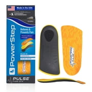PowerStep PULSE Thin 3/4 Length Ultra-Thin Orthotic Running Shoe Insoles with Neutral Arch Support for Plantar Fasciitis