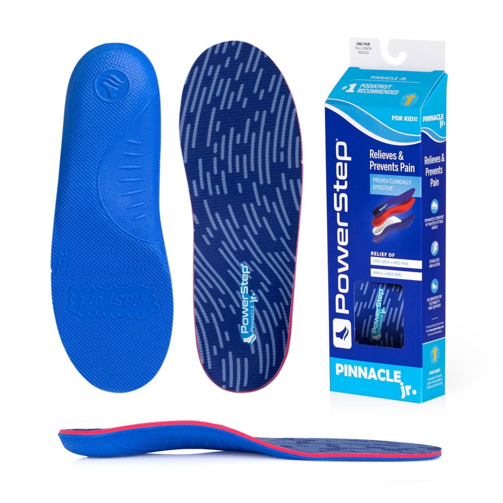 PowerStep Pinnacle Junior Full Length Orthotic Shoe Insoles with ...