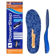 PowerStep Pinnacle Low Arch Supporting Full Length Orthotic Shoe Insoles for Plantar Fasciitis, Overpronation, Flat Feet