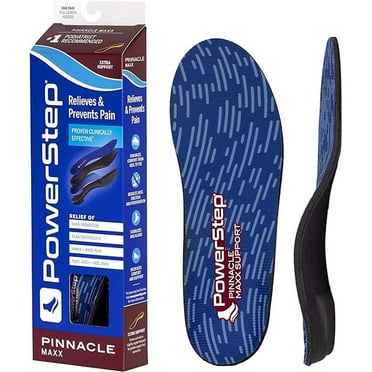 PowerStep Pinnacle Maxx Arch Support & Overpronation Orthotic Insoles for Shoes (Men's 8-8.5/Women's 10-10.5)