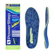 PowerStep Pinnacle Memory Foam Full Length Orthotic Shoe Insoles with Arch Support for Sensitive Feet, Fat Pad Atrophy, Plantar Fasciitis