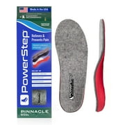 PowerStep Pinnacle Wool Full Length Orthotic Shoe Insoles with Neutral Arch Support for Outdoor Adventures
