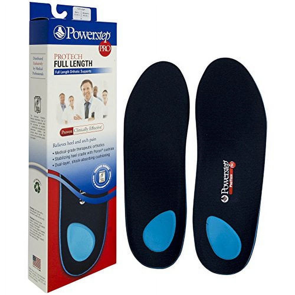PowerStep ProTech Full Length Orthotic Insoles Medical Grade Arch