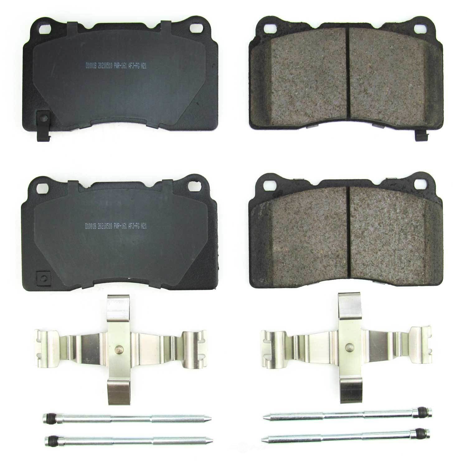 PowerStop 17-1001B Power Stop - Front Z17 Low-Dust Ceramic Brake Pads with Hardware Fits select: 2019-2020 HONDA CIVIC TYPE-R, 2021 HONDA CIVIC TYPE-R TOURING