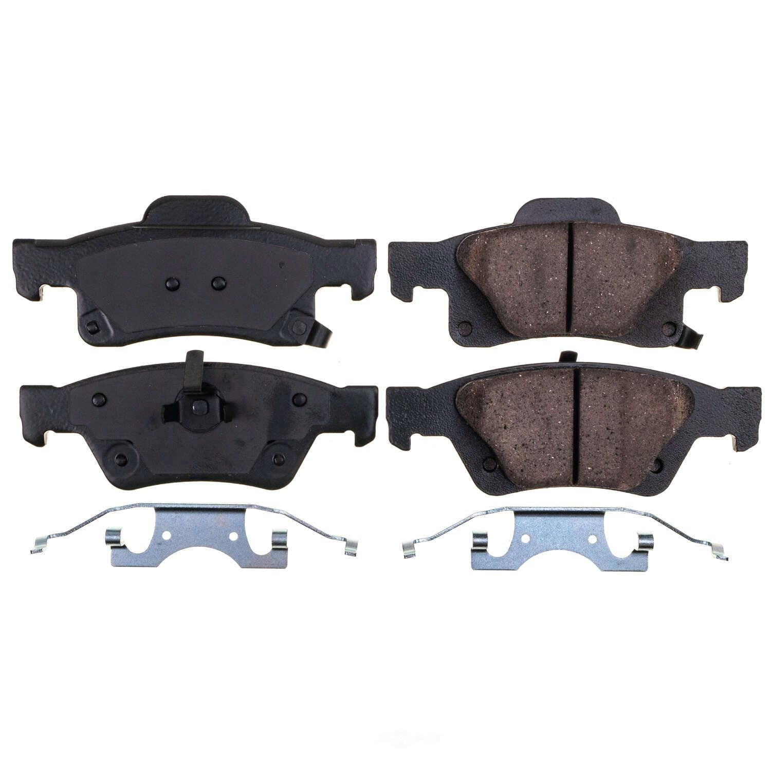 PowerStop 17-1498N Power Stop - Rear Z17 Low-Dust Ceramic Brake Pads with Hardware Fits select: 2021 JEEP GRAND CHEROKEE LIMITED, 2021-2022 DODGE DURANGO GT