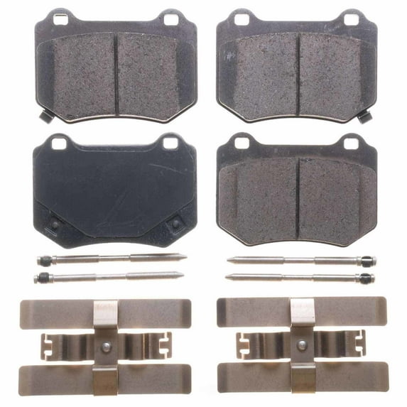 PowerStop 17-2118 Power Stop - Rear Z17 Low-Dust Ceramic Brake Pads with Hardware