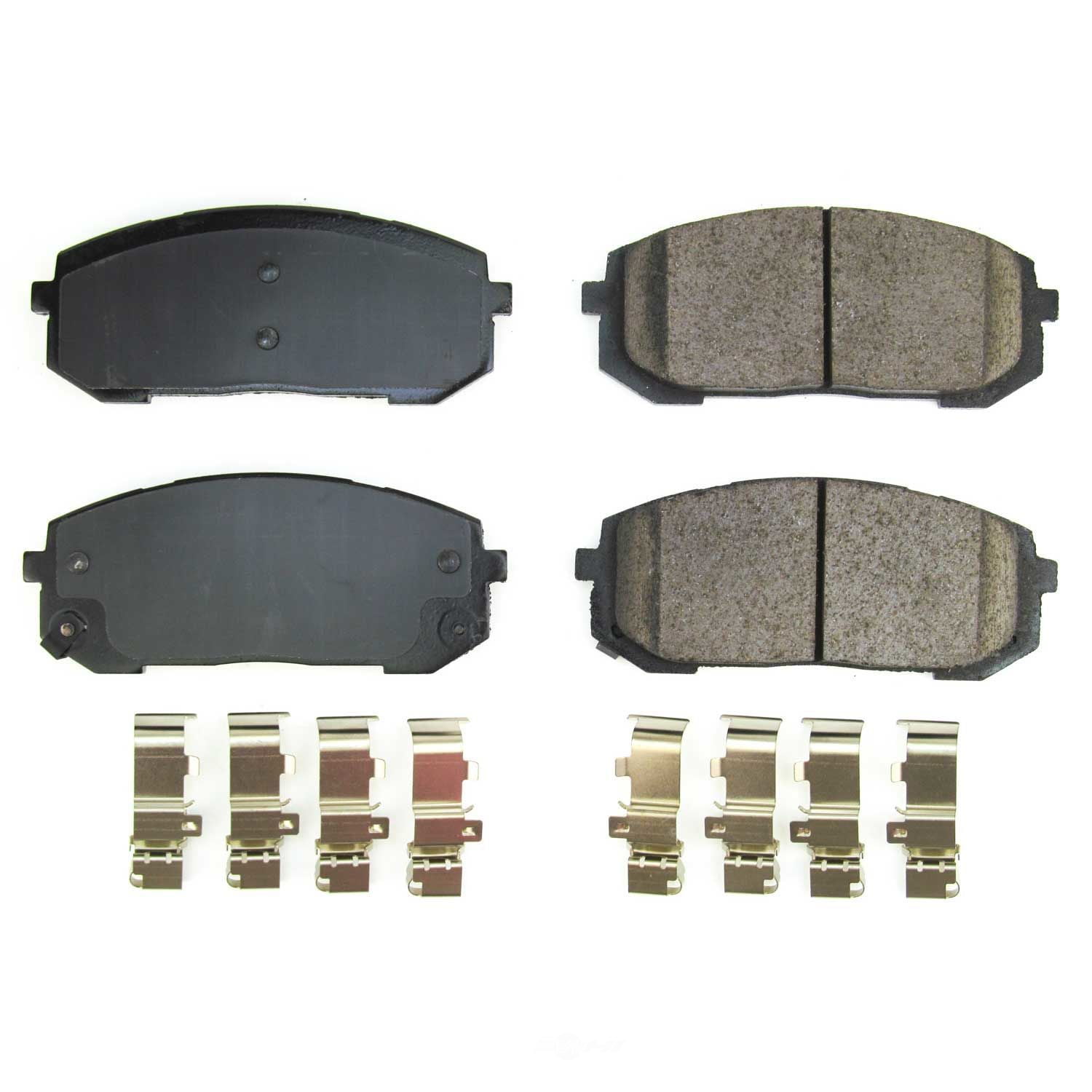 PowerStop 17-2302 Power Stop - Front Z17 Low-Dust Ceramic Brake Pads ...