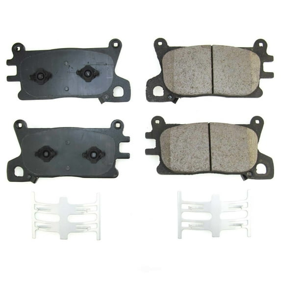 PowerStop 17-2376 Power Stop - Front Z17 Low-Dust Ceramic Brake Pads with Hardware Fits select: 2021-2022 GENESIS GV80