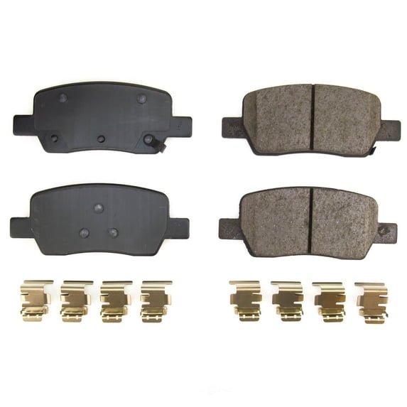 Power Stop 17-2381 Power Stop - Rear Z17 Low-Dust Ceramic Brake Pads with Hardware