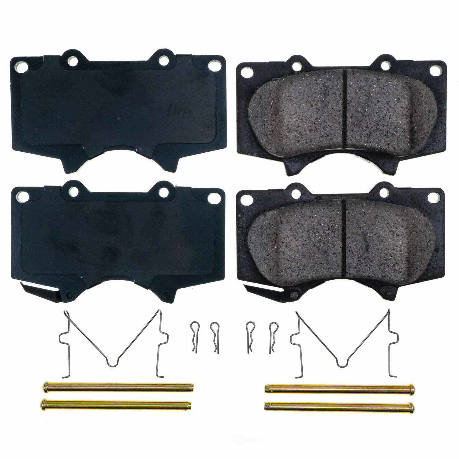 PowerStop 17-976N Power Stop - Front Z17 Low-Dust Ceramic Brake Pads with Hardware