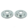 thumbnail image 1 of PowerStop AR84104XPR Power Stop - Rear Drilled, Slotted and Zinc Plated Brake Rotor Pair Fits select: 2019-2021 CHEVROLET SILVERADO, 2019-2021 GMC SIERRA, 1 of 1
