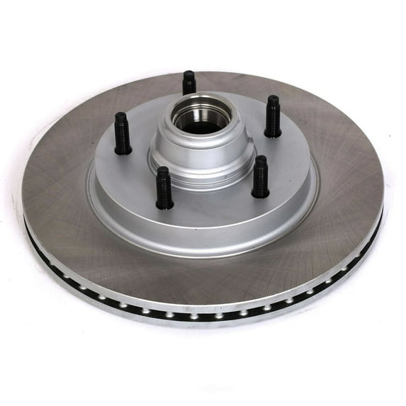 PowerStop AR8556SCR PowerStop - Front Coated Hat and Edge Rotor
