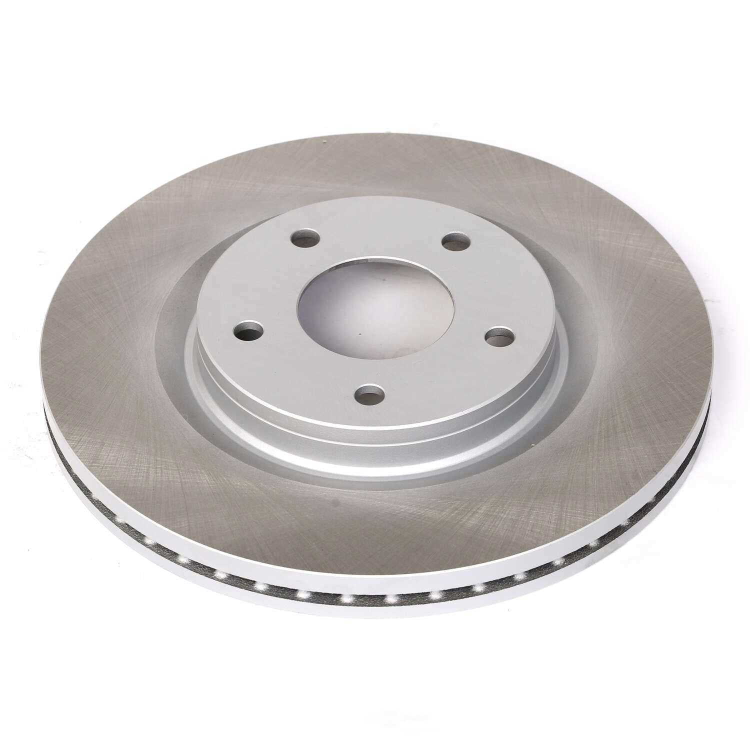 PowerStop JBR1538SCR Front Coated Hat and Edge Rotor
