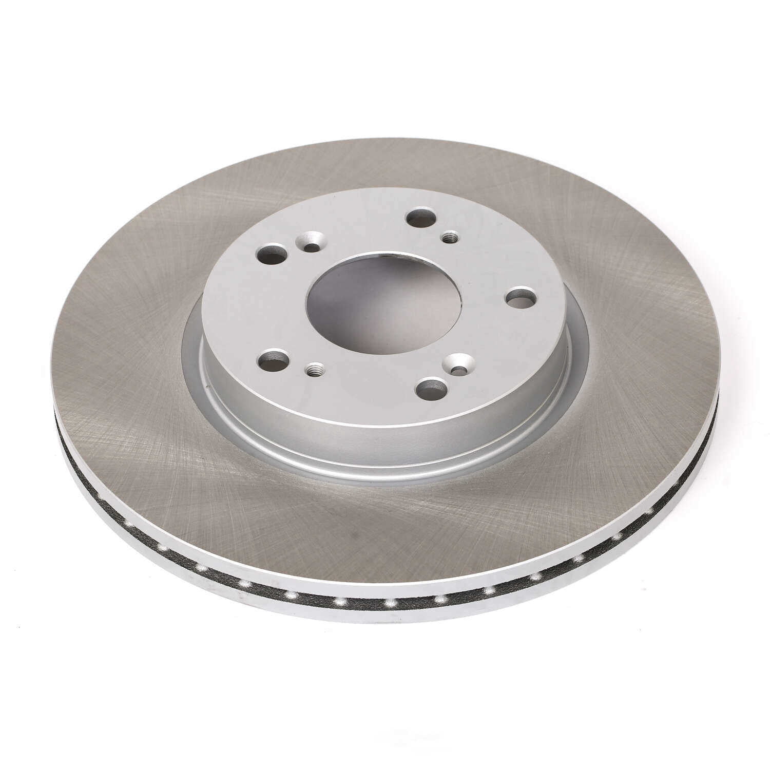 PowerStop JBR1556SCR Front Coated Hat and Edge Rotor