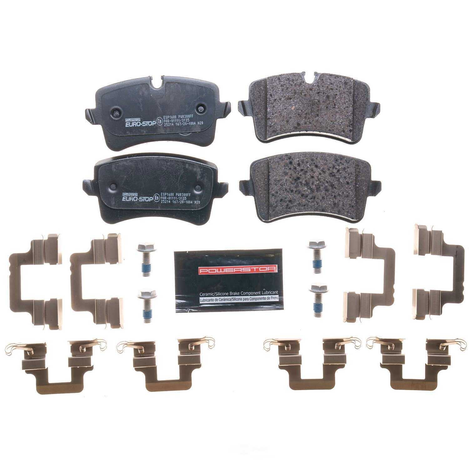 PowerStop ESP1600 Euro-Stop ECE-R90 Brake Pads