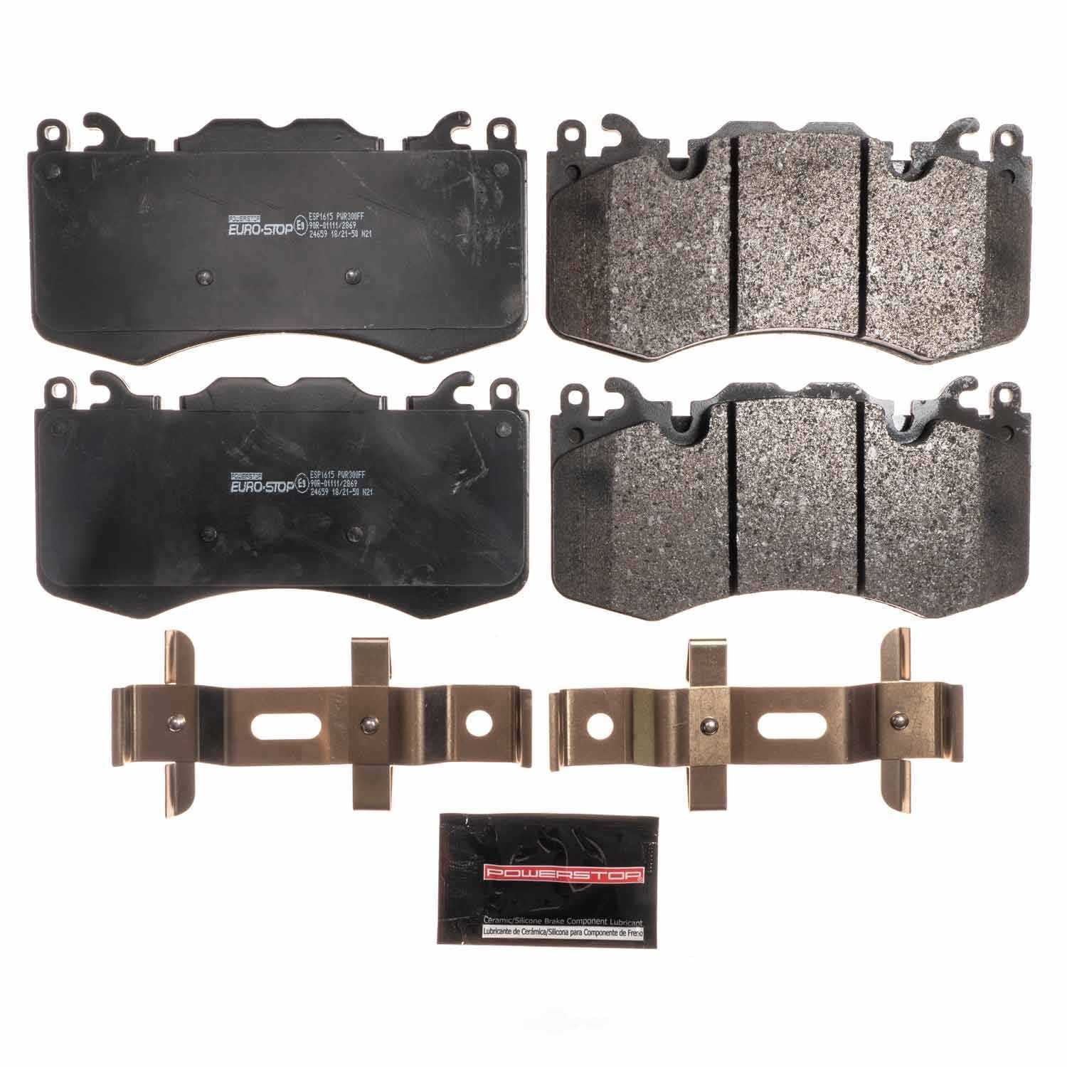 PowerStop ESP1615 Euro-Stop ECE-R90 Brake Pads