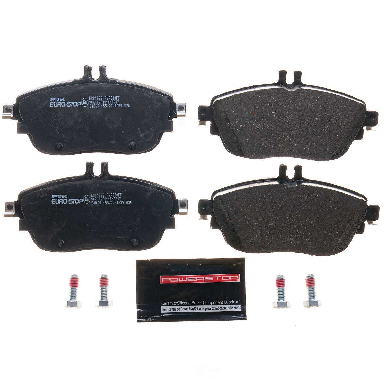 PowerStop ESP1972 Euro-Stop ECE-R90 Brake Pads