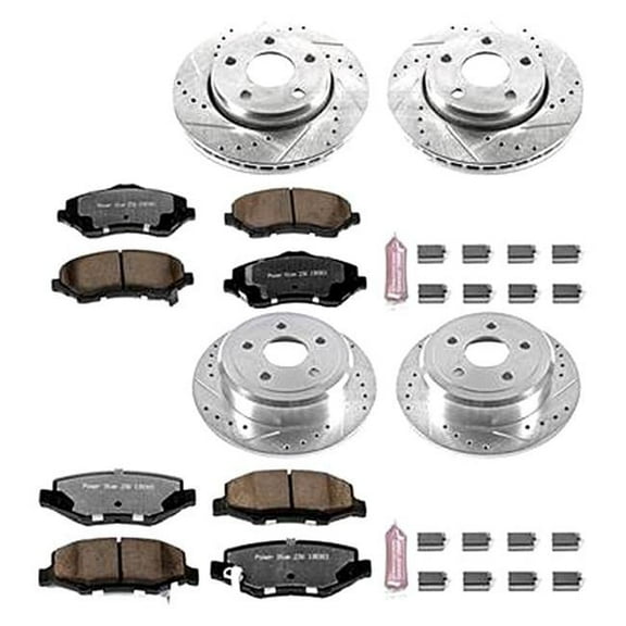 PowerStop  Front & Rear Z36 Truck & Tow Brake Kit for 2007-2017 Jeep Wrangler