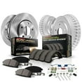 PowerStop Front and Rear Stock Replacement Brake Pad Rotor Drum and
