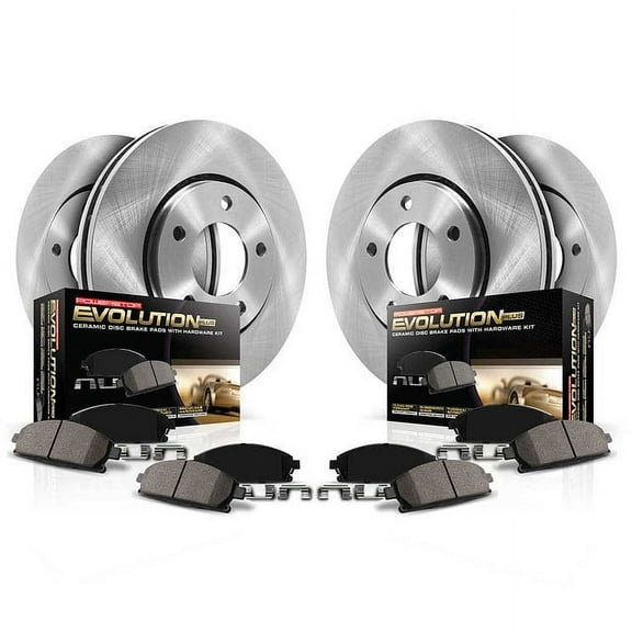 PowerStop Front and Rear Stock Replacement Brake Pad and Rotor Kit Fits: KIA Select Models KOE9140